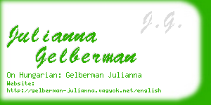 julianna gelberman business card